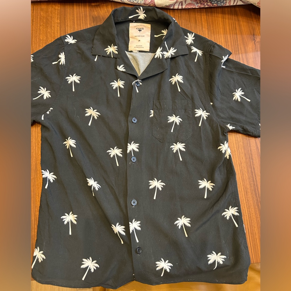 OAS Midnight Palm Cuba Shirt